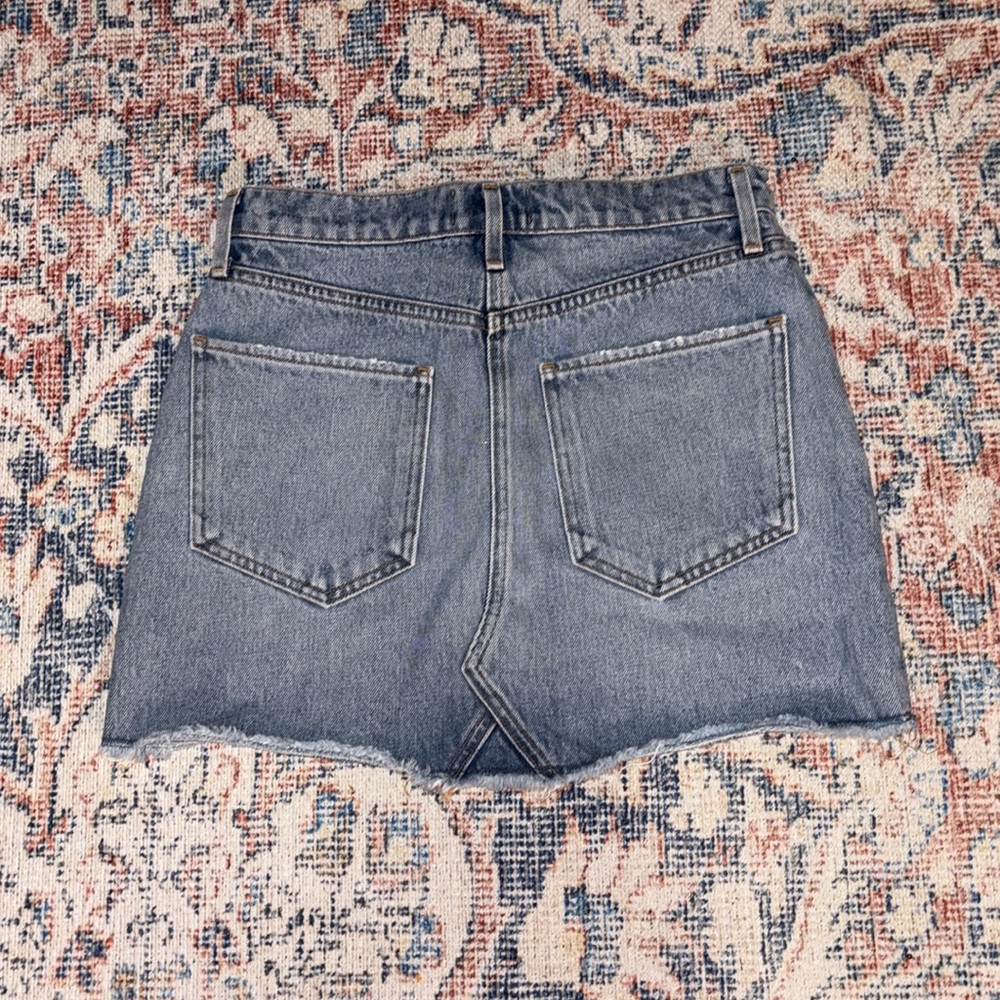 Agolde Light Blue Denim Mini Skirt - Picture 6 of 6